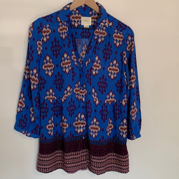 Anthropologie Maeve button down top. Size 10 medium - Picture 2 of 6